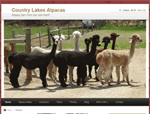 Tablet Screenshot of countrylakesalpacas.com